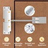 Forhandy Automatic Door Closer Interior Door Adjustable Spring Loaded Door