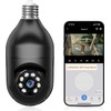 WESECUU Light Bulb Security Camera -5G& 2.4GHz WiFi 2K Security