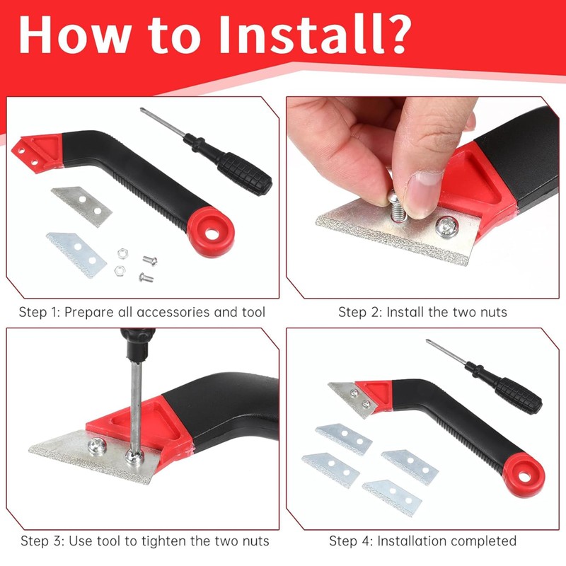 Professional 11-Piece Grout Removal Kit | 3 Saws & 8