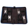 Bergen Professional 4pc 180mm Circlip Pliers Internal External Set in Canvas Case BER1755