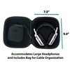 Casematix Headphones Travel Case Bag fits Razer Kraken X, Razer