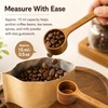 4 Pcs Coffee Acacia Wooden Scoop for Canisters Jars,15ml 1