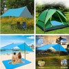 Winise 215cmx215cm Waterproof Tarps Picnic Blanket Mat Camping Moisture Barrier