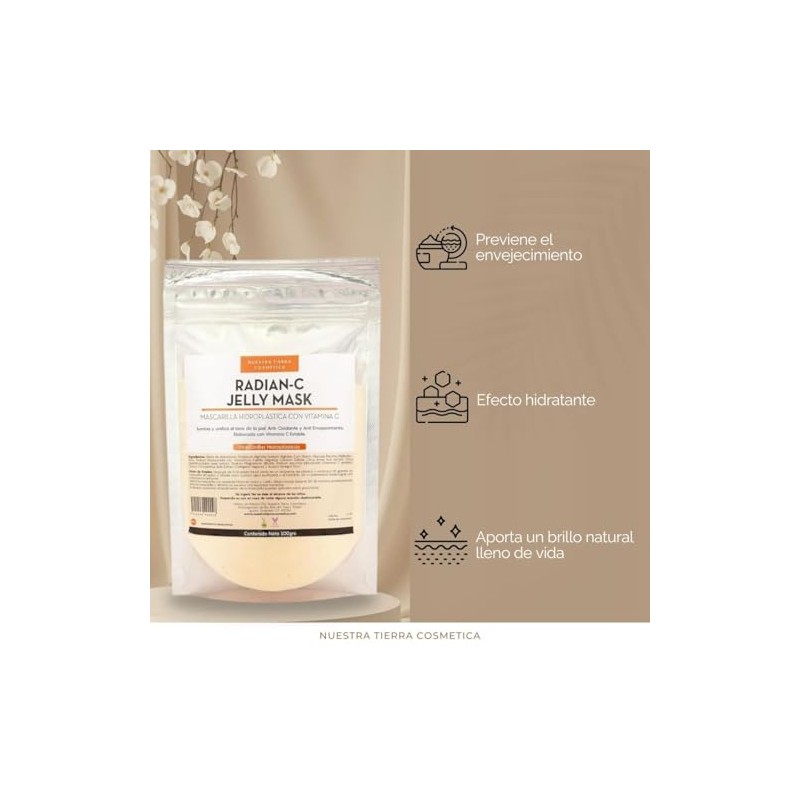 Radian-C Mascarilla Hidro-Plastica con Vitamina C estable Ilumina y unifica