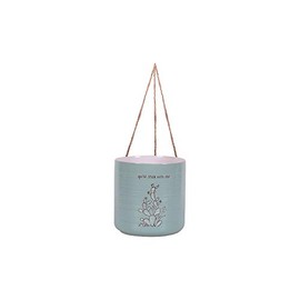 Blue Sky Ceramic Hanging Sanora Cactus 6.5'' Flower Pot, Multi Color