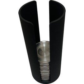 Mason Jar Lid Stack Organizer (Black, Large Cap/Ring XT)