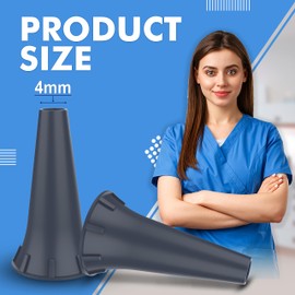 4 mm Otoscope Ear Specula Tips Compatible with welcelln, K.a.w.e, Ries-TER and H.e.i.n.e Otoscopes Disposable (4 MM, 500, count)