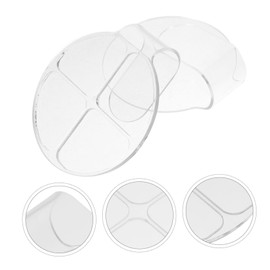 Outanaya 2 Pack Makeup Mixing Plates Blending Tray Portable Tint Mixing Tray for Foundation Eye Shadow