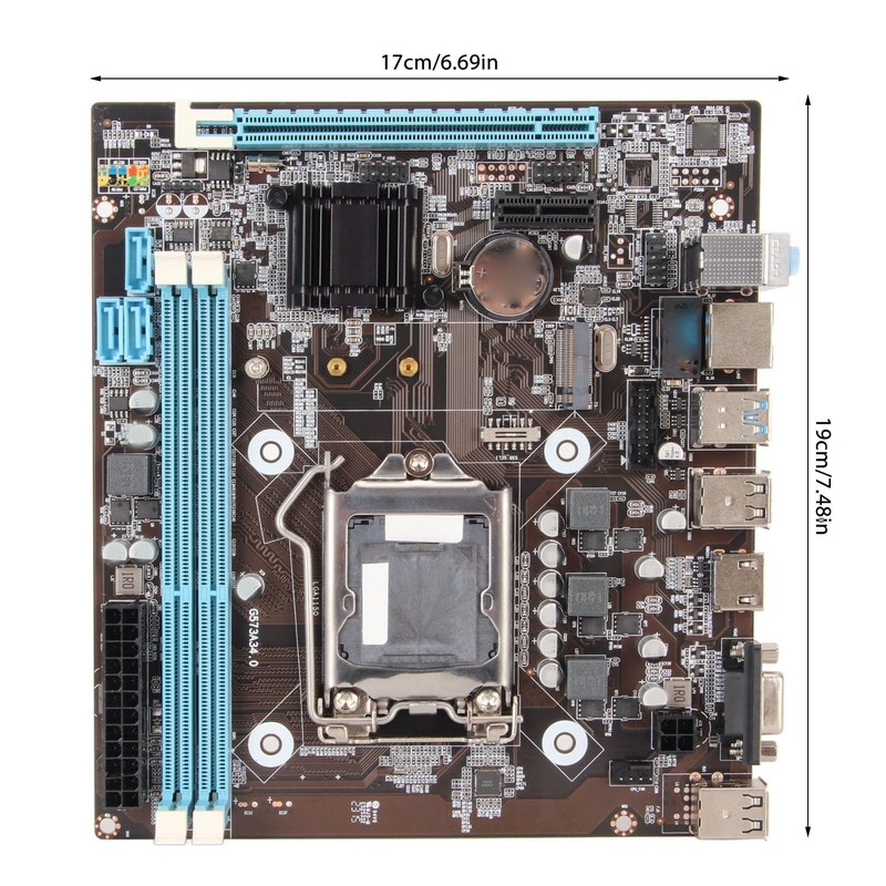 H81 Motherboard Micro ATX, Support for Intel 4th Gen Processors