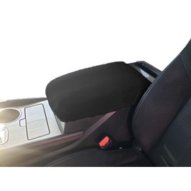 Car Console Covers Plus Made in USA Designed for Nissan Murano 2015-2024 Fleece Auto Armrest Center Console Cover Protector Black