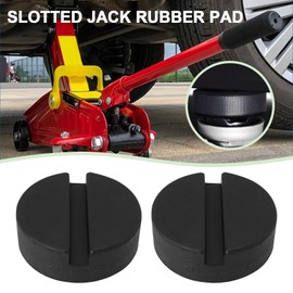 Be In Your Mind 4PCS 75mm Slotted Jack Pads 2-Ton Capacity Rubber Jack Lift Pads 10x10mm Slot for Vehicle Lifting Support Fits Most Jacks and Lifts
