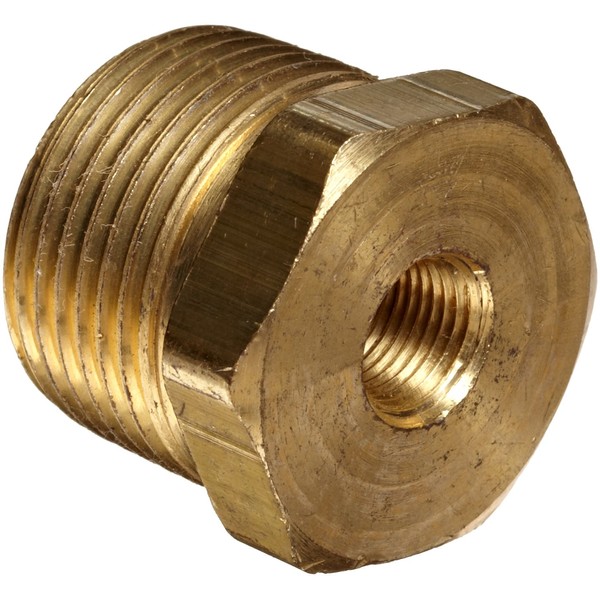 Anderson Metals-06110-1604 Brass Pipe Fitting, Hex Bushing, 1" Male Pipe