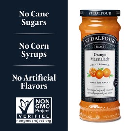 St. Dalfour Orange Marmalade Fruit Spread - 10oz - 100% from Fruit, No Artificial Ingredients, Non-GMO, No Cane Sugars, All Natural