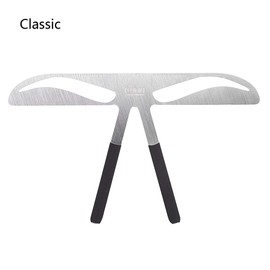 ANGGREK Regla de cejas permanente 4 tipos Herramienta de maquillaje para herramientas de medición de cejas Plantilla de forma de acero inoxidable(Classic Eyebrow)