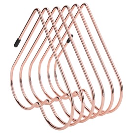 Desk Book Storage Rack, Rose Gold Folder Stand Organizer, Telescopic Files Folder Stand Organizer Craft Supplies Desk Accessories for Indoor Office Home Photography Props (Rose