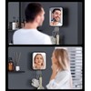 Gospire Heated Shower Mirror Fogless for Shaving with Light, Rechargeable