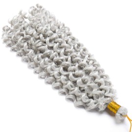 Tess 14-inch braids, synthetic hair braid, 1 piece crochet braids, hair extensions, water wave curly hair pieces, 30 strands (100g)/pc, synthetic hair extensions, 100g/pack.
