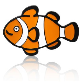 Don Flyee Clownfish Fish Sea Life Octopus Funny Pin Badge Pin Butterfly Clutch Accessory Alloy C0073, Metal