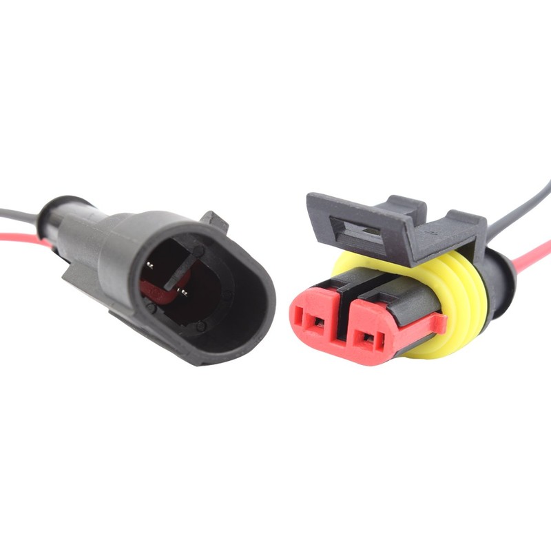 TOMALL 2 Pin Way 18 AWG Waterproof Connector for Electrical