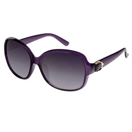 EFE Big Large Oversized Sunglasses for Women Ladies Polarized UV 400 Protection Purple Vintage Fashion Eyewear