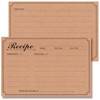 Recipe Cards 4x6 Double-Sided, 50-Pack Blank Kraft Recipe Cards, Minimalist