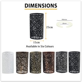 Industrial Vintage Style Easy Fit Metal Cage Drum Lampshade Ceiling Pendant Lamp with Free Reducer Plate for Living Rooms Bedroom Kitchen Dining Room and Cafe (Rustic Red)