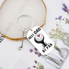OEHEDOU Fathers Day Keychain Gift For Dad Golf Gift For Men Golf Accessories For Men Golfers Gifts Fathers Day Birthday Keychain From Daughter Birthday For Dads Gifts For Golfers Dads Item