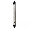 Hokco Wall Thermometer Silver Anodized Aluminum 18.5 inch tall