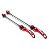 QuickRelease MTB Road Bike Cycling Car Front Rear Set (Red)