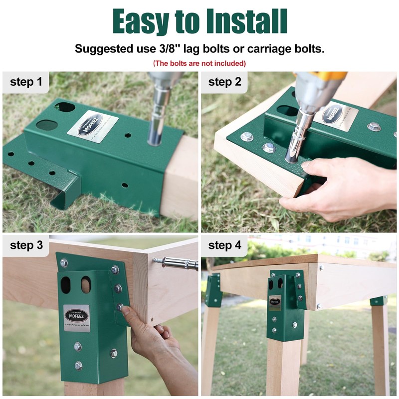 MOFEEZ Deer Stand Brackets 4x4, Heavy Duty Elevator Bracket with