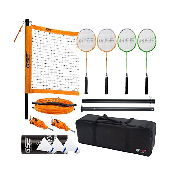 GSE Games & Sports Expert Portable Badminton Complete Set. Including
