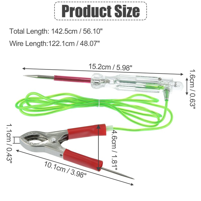 X AUTOHAUX Automotive Circuit Tester Car Electric Voltage Tester Light