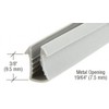 Gray Shower Door Glazing Vinyl for 1/4" Glass - 18
