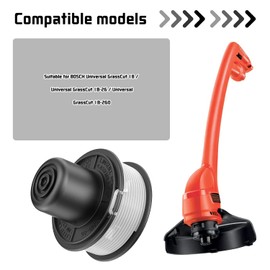 XIJIANG A6226 Grass Trimmer Spool, 4 x Replacement Spools and 1 x Trimmer Spool Cap For Black & Decker GL250 / GL310 / GL360 / GL360SB Grass Trimmer