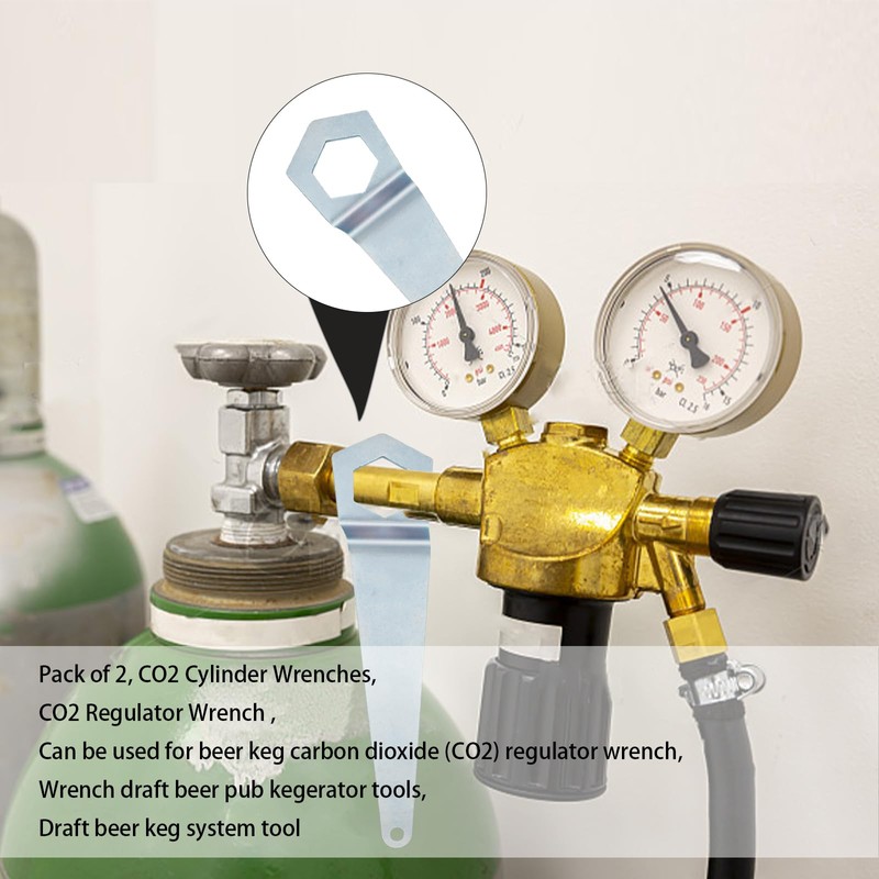 Ziyuan CO2 Tank Wrench,Carbon Dioxide (CO2) Regulator Wrench, Draft Beer