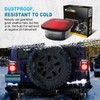 Partsam 2x Red/White 39 LED Stop Turn Tail Stud Lights