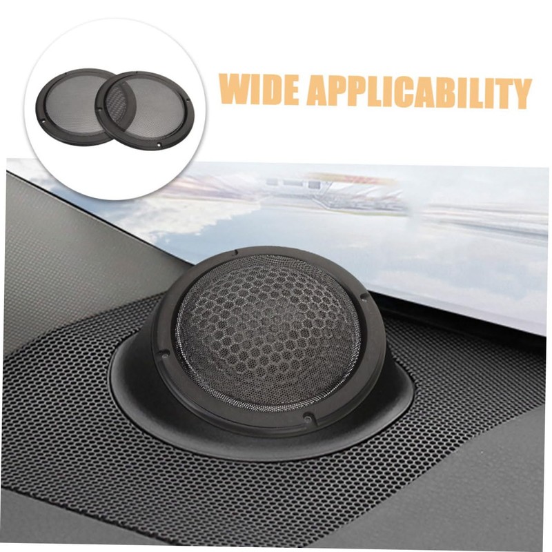 Mikinona 2PCS Speaker Grill Covers Stylish and Durable Protective Mesh
