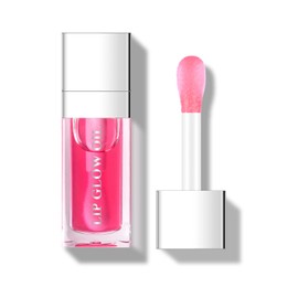 KYDA Hydrating Lip Glow Oil, Moisturizing Lip Oil Gloss Transparent Plumping Lip Gloss, Lip Oil Tinted for Lip Care and Dry Lips, by Ownest Beauty-Cherry Red