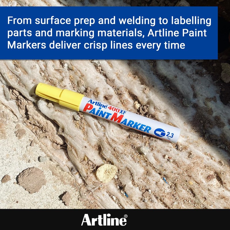 Artline Paint Markers, Industrial Pro Use, For Any Surface, Permanent