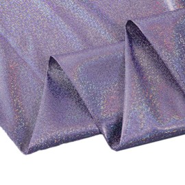 Blausky Glitter fabric, sequin fabric, decorative fabric with small sequins, glitter fabrics, laser fabric, shiny fabric, colourful decorative fabrics, for stage costumes, table decoration, bow knots,