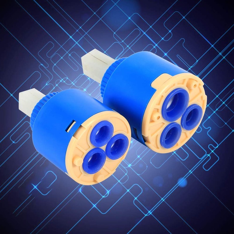 Faucet Ceramic Cartridge 40mm Replacement for Kitchen Bathroom Tap Valve