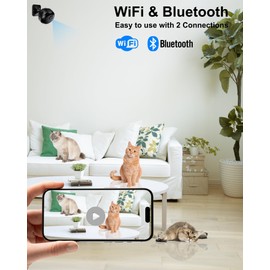 LuminiCam Wireless Mini Camera 1080P Wi-Fi Camera for Indoor Security Pet Monitoring, Motion Detection Night Vision Pet Cameras Nanny Cam