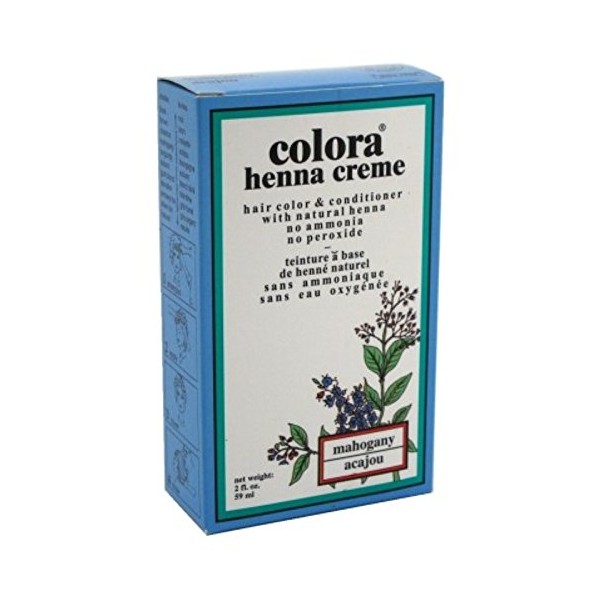 Colora Henna Creme Hair Color Mahogany 2 Ounce (59ml) (2 Pack)