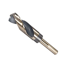 CoCud 25mm Advanced Titanium & Nitride Coated High Speed Steel 4341 Pinch Shank Drill for Stainless Steel Drill Machines