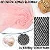 2 Stück Peeling-Handtücher, extra langes Peeling-Duschtuch, Rückenschrubber für die Verwendung