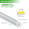 Skymoatled 4Pack 8FT LED Shop Light Garage Lights,100W 6000K 15000LM