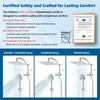 Hibbent All Metal cUPC Certified Shower Head, 8'' High Pressure