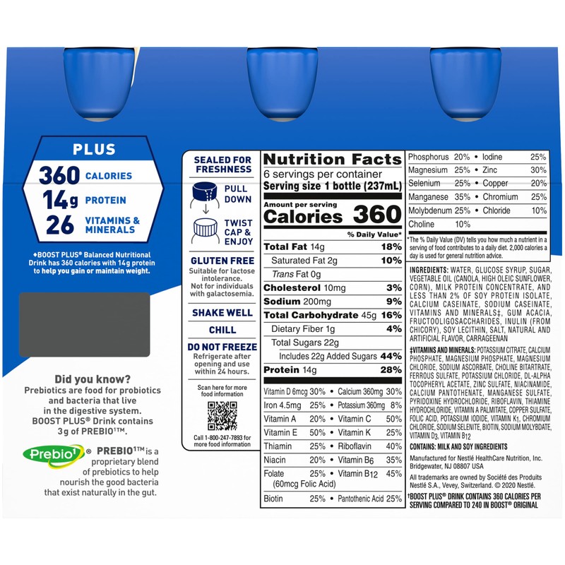 Boost Plus Balanced Nutritional Drink (8 Fl Oz (Pack of