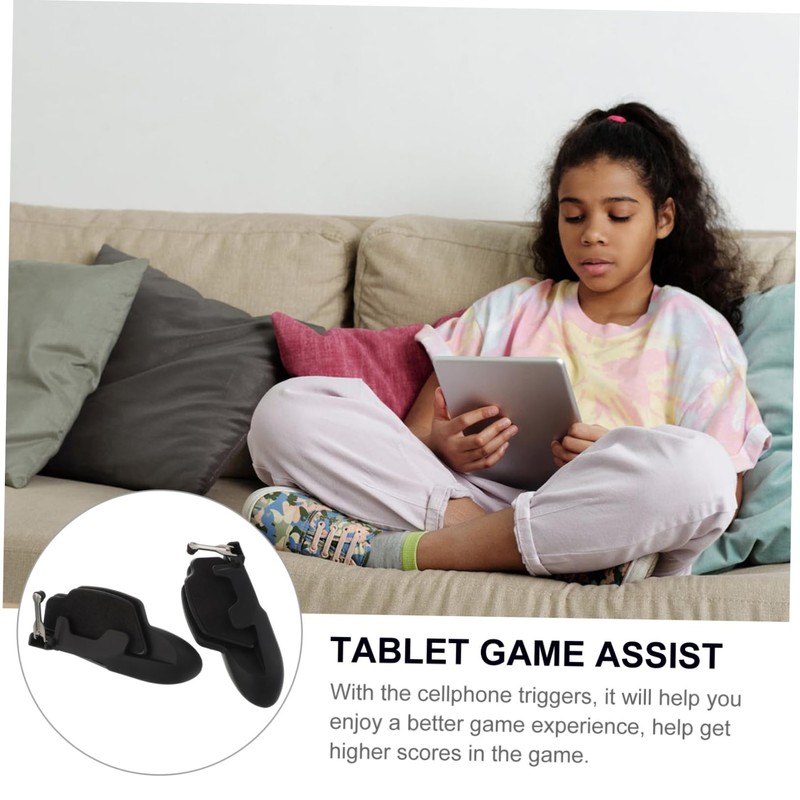 CHILDWEET Tablet Game Controller Grip Aim Button Game Trigger for