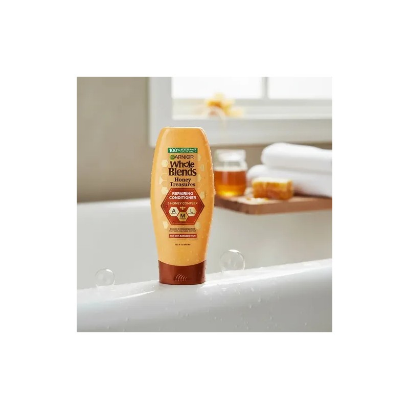 Garnier Whole Blends Shampoo Acondicionador Mieles